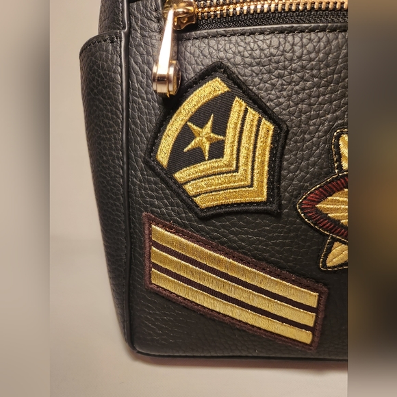 Henri bendel Black Military backpack with patch detail - Picture 9 of 12